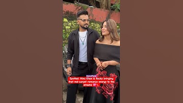 When Hina Khan enters with Rocky by her side #shorts