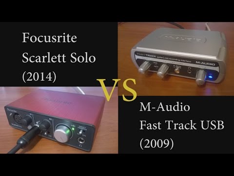 Focusrite Scarlett Solo VS M-Audio Fast Track USB -  instrumental input test