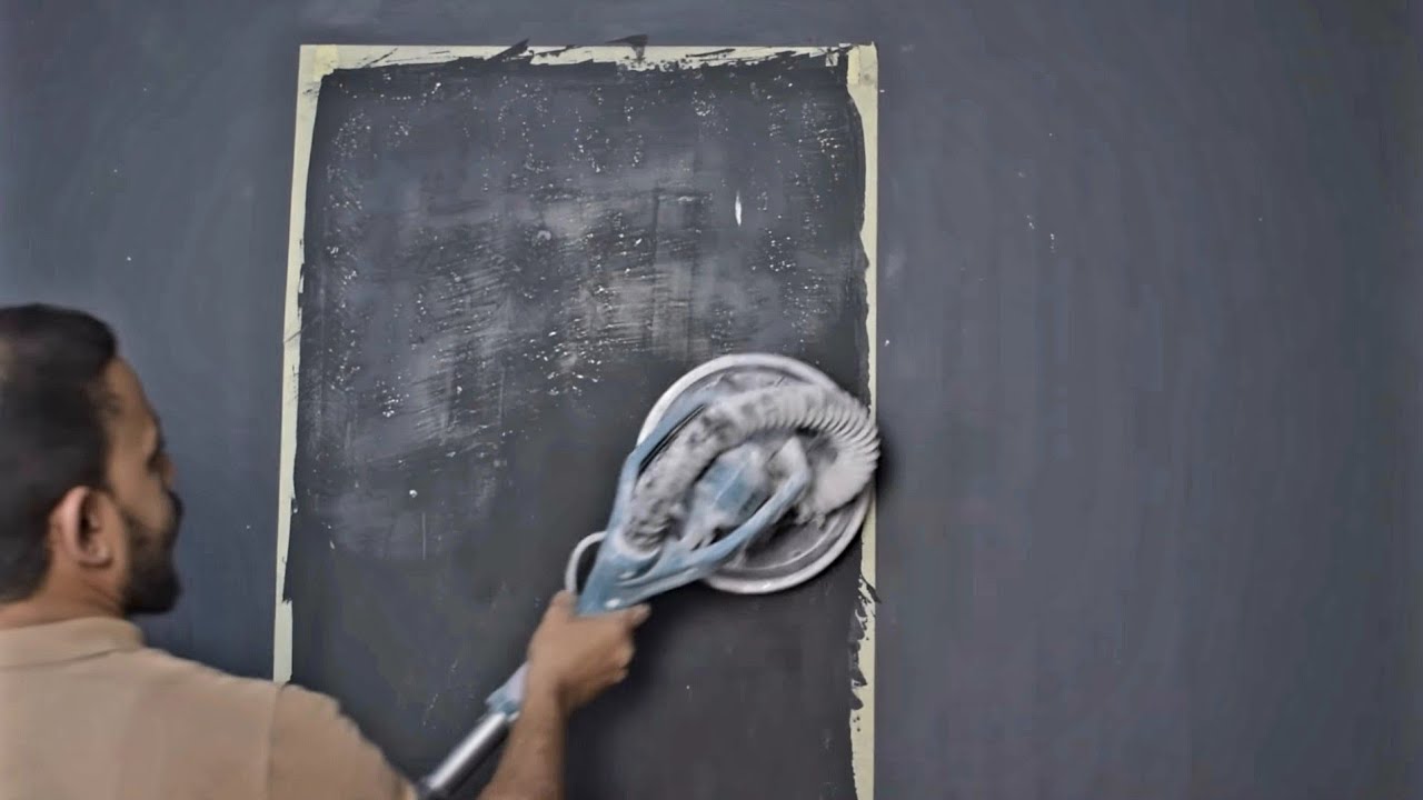 تحويل الاعمده والجدران الى قطعه من رخام جلاكسي اسود فاخر