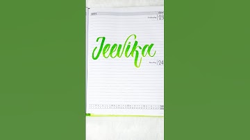 Jeevika🧡 #shorts #viral #calligraphy #lettering #art #love #moderncalligraphy #satisfying