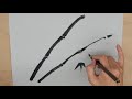 【日本画筆】清晨堂製『付立筆 特製長流』小 による水描き動画【公式】