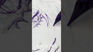 [ASMR] Drawing Zoya (Path to Nowhere) by Glass Pen #shorts