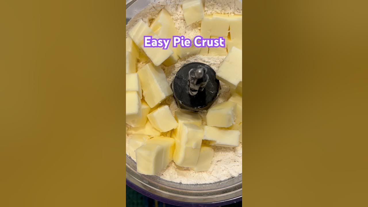 Super Easy Pie Crust Recipe! Cold Butter Method Just Blend And Bake