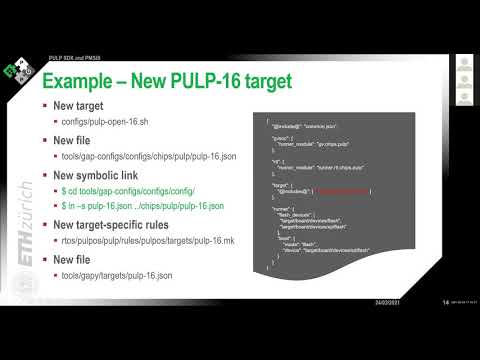 PULP SDK tutorial