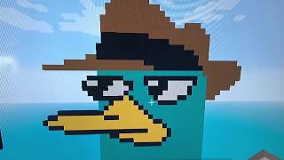Minecraft Perry The Platypus Pixel Art