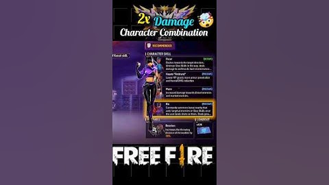 NEW HIGH DAMAGE CHARACTER SKILL COMBINATION 😲 || HIGH DAMAGE CHARACTER SKILL COMBINATION 🤯 #shorts