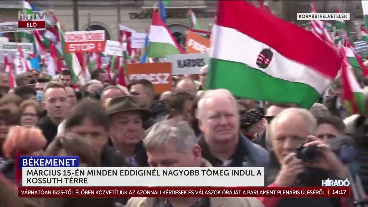 Március 15-én minden eddiginél nagyobb tömeg indul a Kossuth térre - HírTV