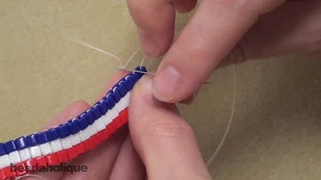 How to Tie Off and Add New Thread in Bead Weaving