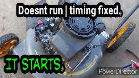 Repairing Junk Lawn Mower | Timing fixed | It Works!
