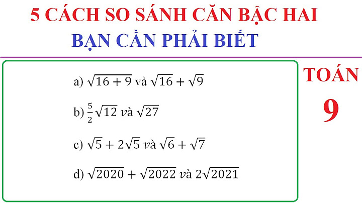 So sánh căn 2005 căn 2007 và 2 căn 2006