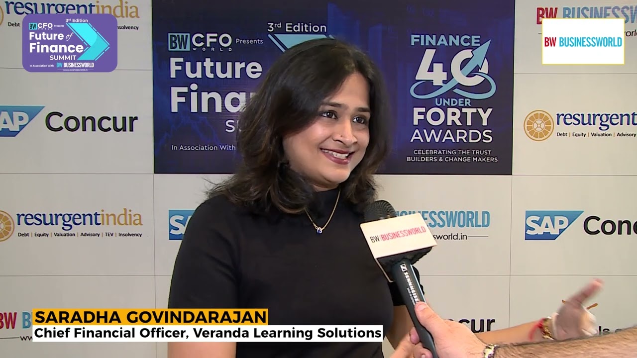 Saradha Govindarajan, CFO, Veranda Learning Solutions | BW Finance 40 Under 40 Awards 2024