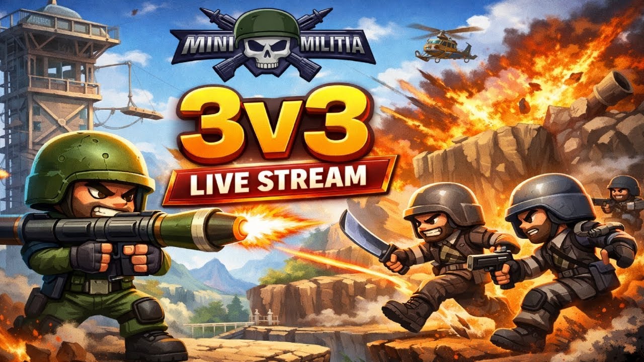 🔴 LIVE: Playing with SUBSCRIBERS! 🎮 Mini Militia Custom Rooms 