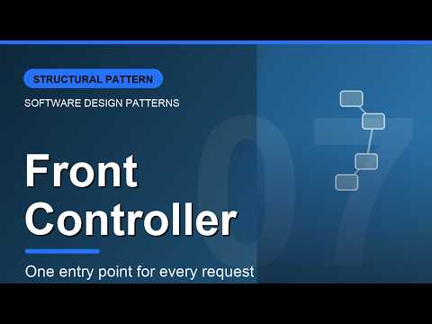Front Controller Design Pattern Explained | One Entry Point for Every Request