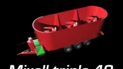 RMH Mixell triple auger with triple axle