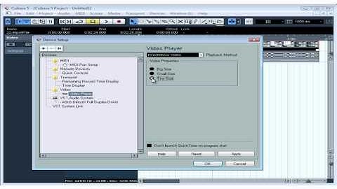 Cubase 5 Tutorial - Lesson 24: Import Video