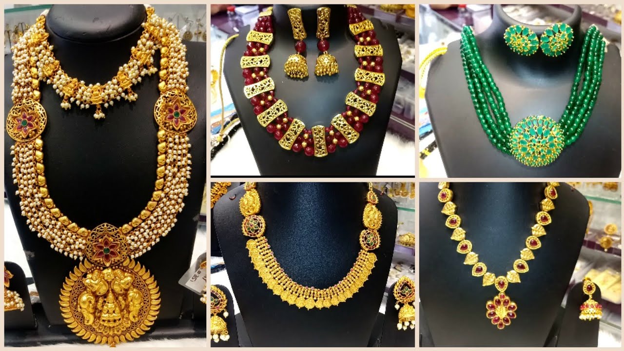 Exclusive 1 Gram Gold Antique Jewellery Collections|Bridal Jewellery