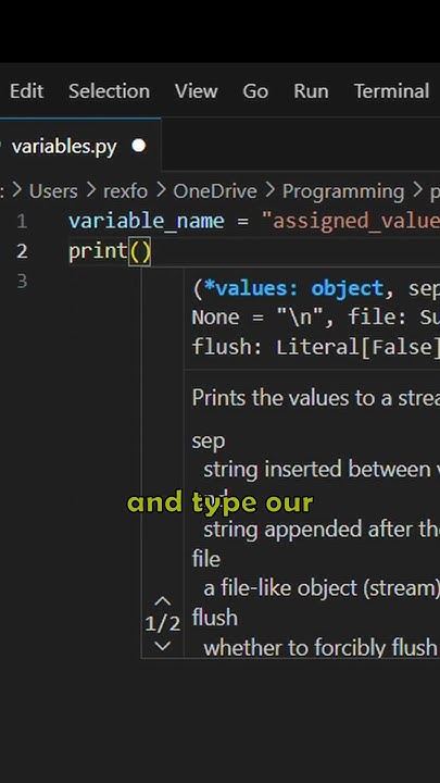 How to assign variables in Python - YouTube