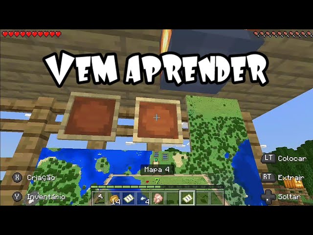 Como fazer mapa no Minecraft