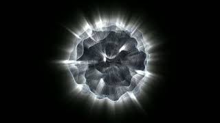 Glowing White Energy Ball Movement On A Black Screen - Motion Graphics Animated Background Video Hd