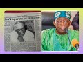 Tinubu exposed again nigerians exposes tinubu again bring out 1993 newspaper youll be shocksee