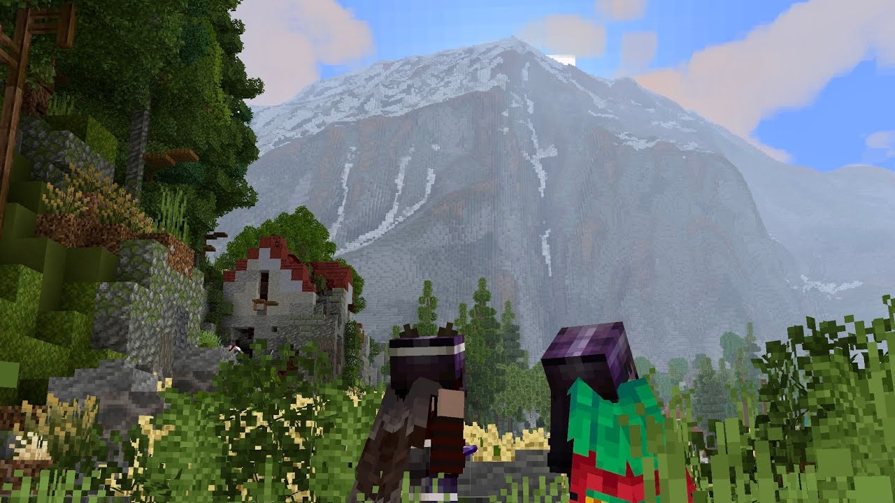 Touring me and my Girlfriends Minecraft Forever World - YouTube