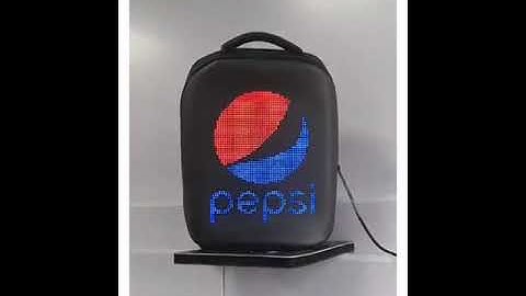 LED Backpack WiFi Version Smart LED Screen Dynamic Advertising Backpack-www.walstar-led.com