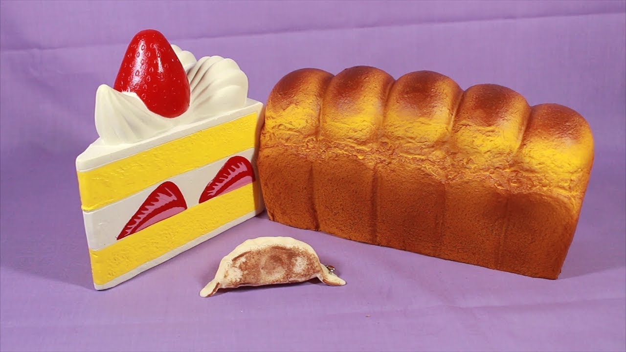 Kiibru Cake and nextERIC Bread Loaf! Banggood.com Squishy Package #37