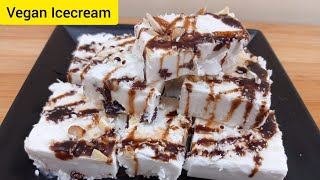 Vegan Coconut Ice cream || Coconut flavor Ice Cream || No Milk ice cream