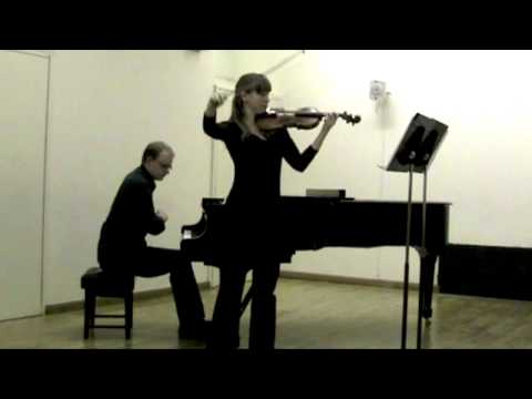 Alicja Smietana and Grzegorz Mania in Schumann's Sonata no.2 for violin and piano in d-minor.