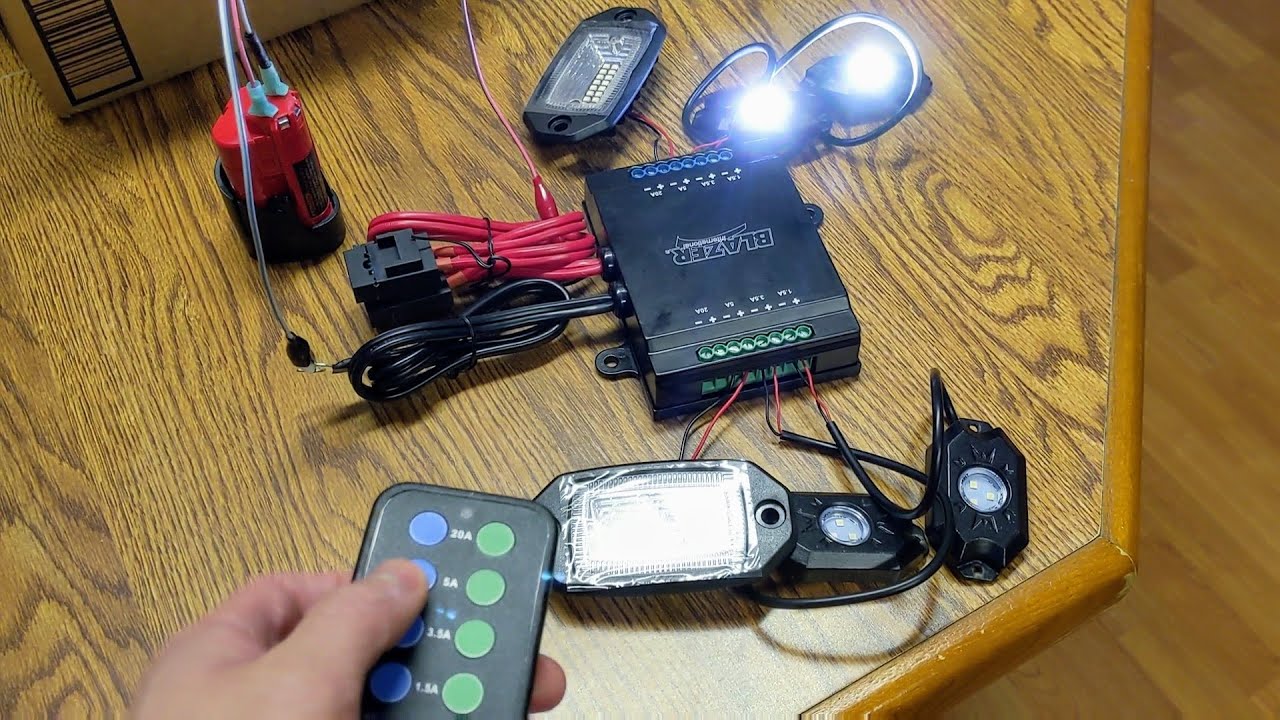 Blazer C3050K wireless switch panel - the easiest way to wire lights and  12V accessories - YouTube