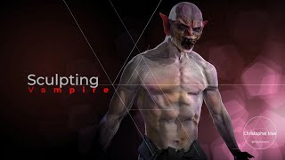 How I learn to sculpt - Vampire  #Marmosettoolbag4 #wacom #zbrush #realisticrender