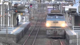 JR貨物 代走EF66-33[吹]号機＋コキ26B 貨物列車1090レ