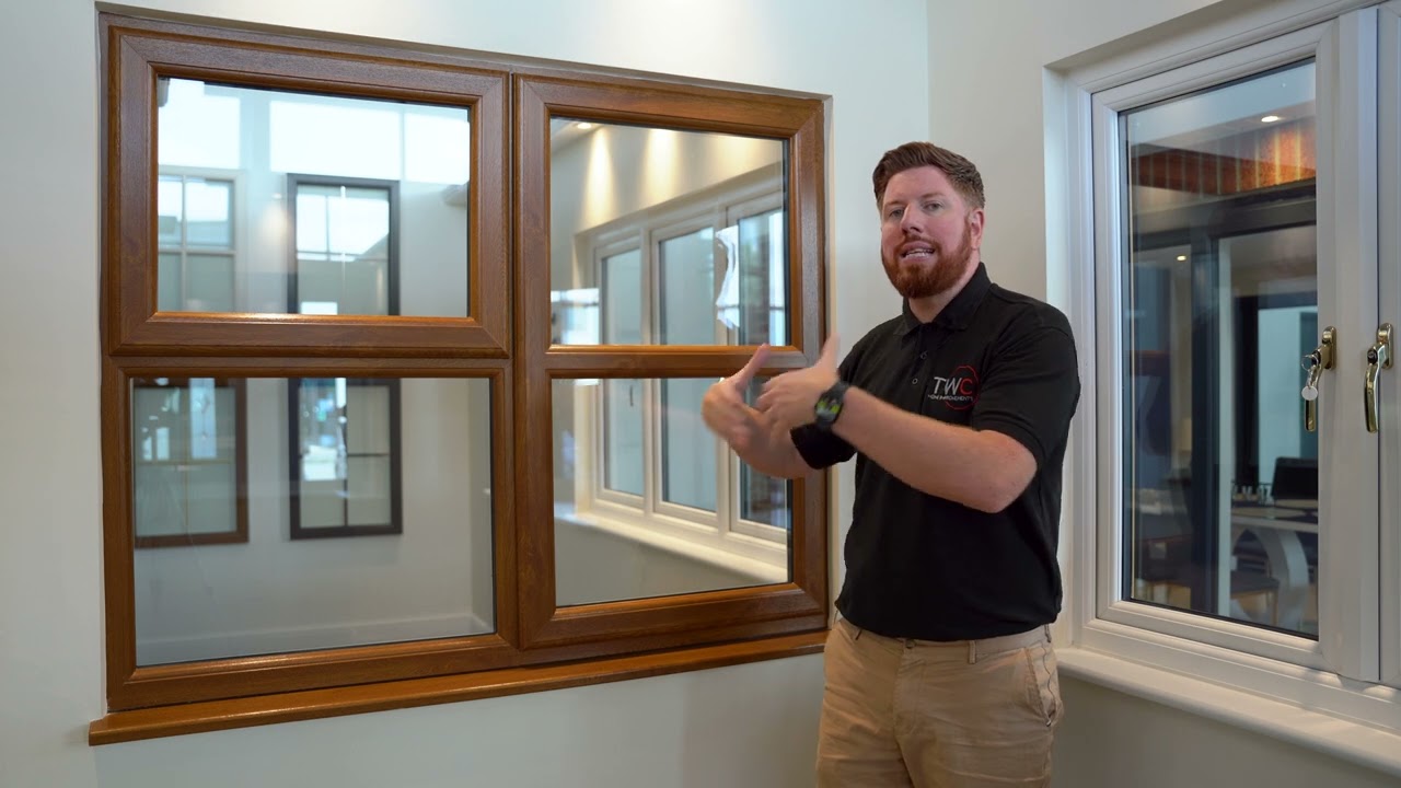 Extreme UPVC Casement Window in Irish Oak