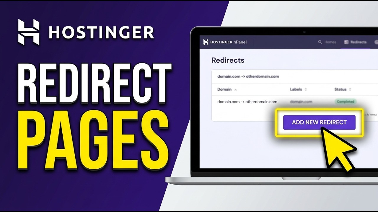 How to Redirect Pages and Folders on Hostinger 2026 (FULL GUIDE) - YouTube