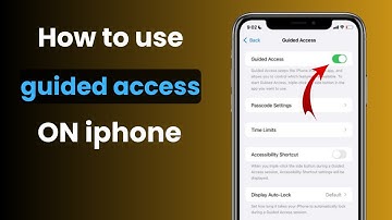 How to use guided access ON iphone iOS 18