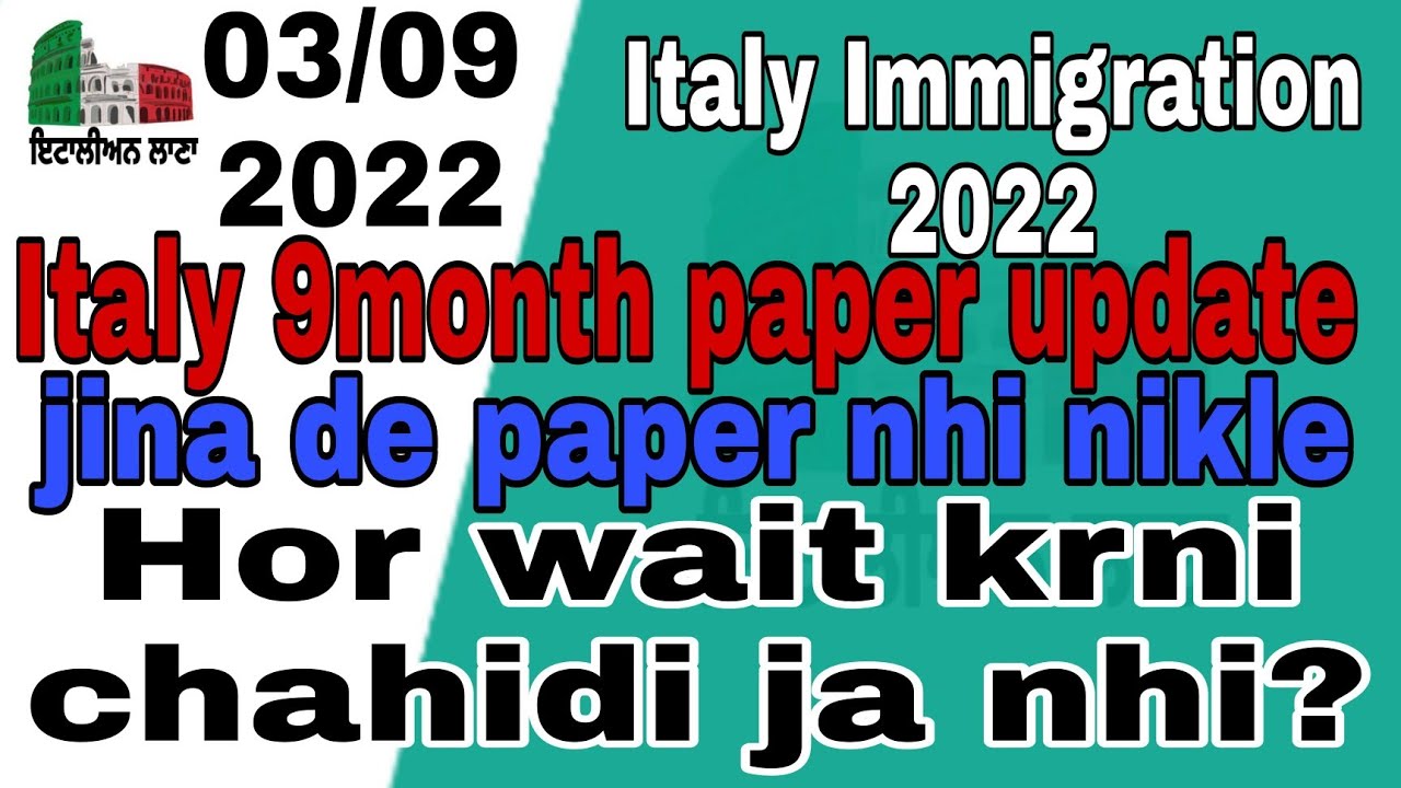 New italo 2022. Immigration to Italy.
