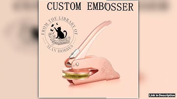 Personalized Book Embosser From The Library of Custom Stamp Ex Libris Book Stamp Thoughtful Gift