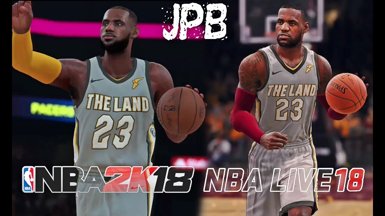 NBA LIVE 18: LeBron The City Vs NBA 2K18: LeBron The City | Jersey's