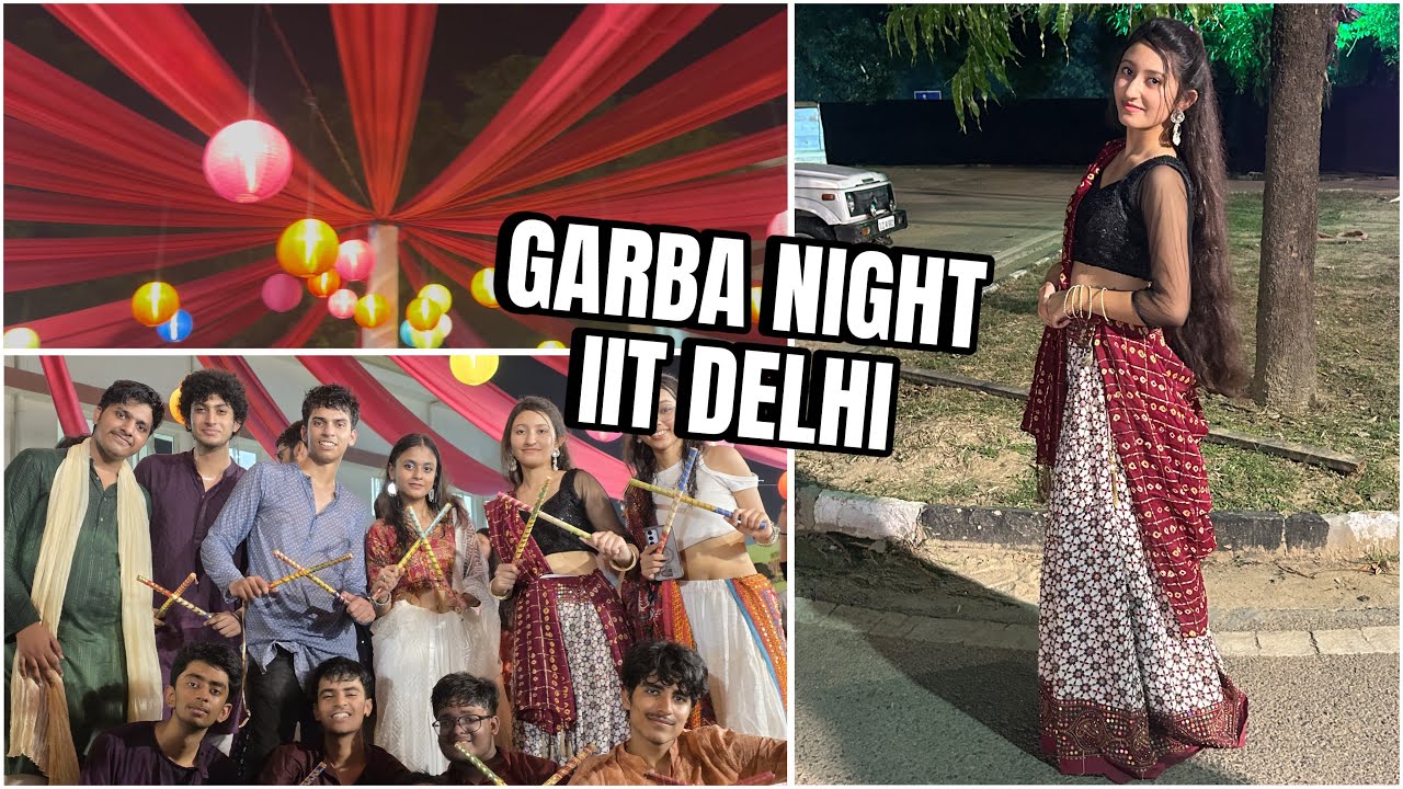 Garba Night at IIT Delhi | IIT DELHI Fest | Rendezvous | Dandiya Night | Palak Sharma | Masti in IIT