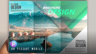 𝗕𝗥𝗢𝗖𝗛𝗨𝗥𝗘 🄳🄴🅂🄸🄶🄽 | Brochure design in picsArt mobile #2 | How to design Brochure in picsArt