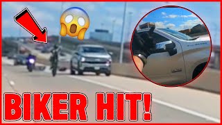 INTENSE Hit &amp; Run! - Motorcycle Road Rage, Crashes and Close Calls Ep.8