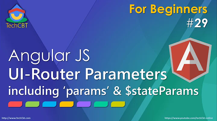 AngularJS UI-Router Tutorial - Working with Parameters