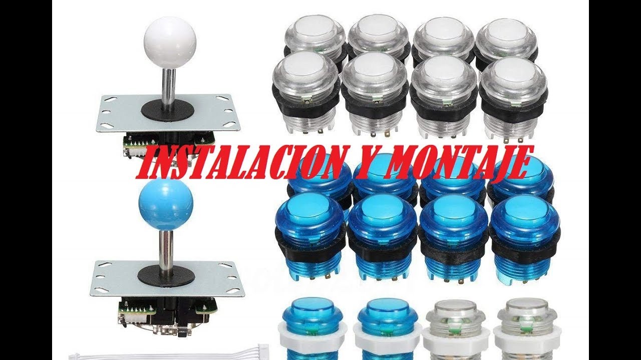 Piezas De Juegos Arcade De Bricolaje Con Botón Pulsador Led