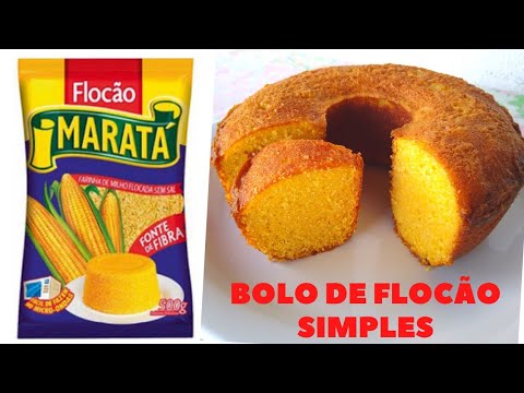 BOLO DE FLOCÃO DE MILHO FÁCIL E FOFINHO [PASSO A PASSO] Como Fazer Bolo com Flocão de milho