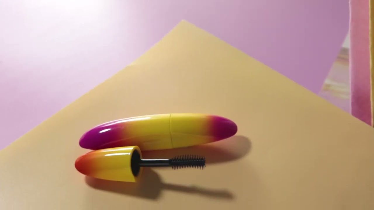 Cute mascara tube with silicone brush 11ml