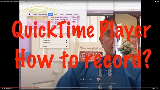 QuickTime Player: How to record a Zoom session? Profile