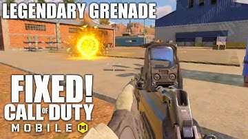 Legendary Grenade Effect In Battle Royale Fixed! Codm