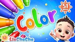Color Song | Colors on Daddy's Face + More LiaChaCha Nursery Rhymes & Baby Songs screenshot 3