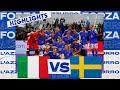 Highlights: Italia-Svezia 6-1 - Futsal (10 novembre 2022)