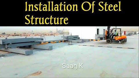 Steel Structure welding And Fabrication | Columns Shifted To Top Of Building